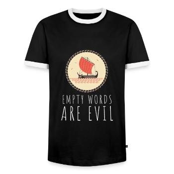 Greek Mythology Gods Ancient Greece - Männer Kontrast-T-Shirt - Schwarz/Weiß - Vorne - AI Model Female 172 light (172cm) & AI Model Male 178 light (178cm)