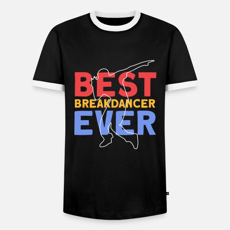 Breakdancing - Men's Ringer Shirt - black/white
