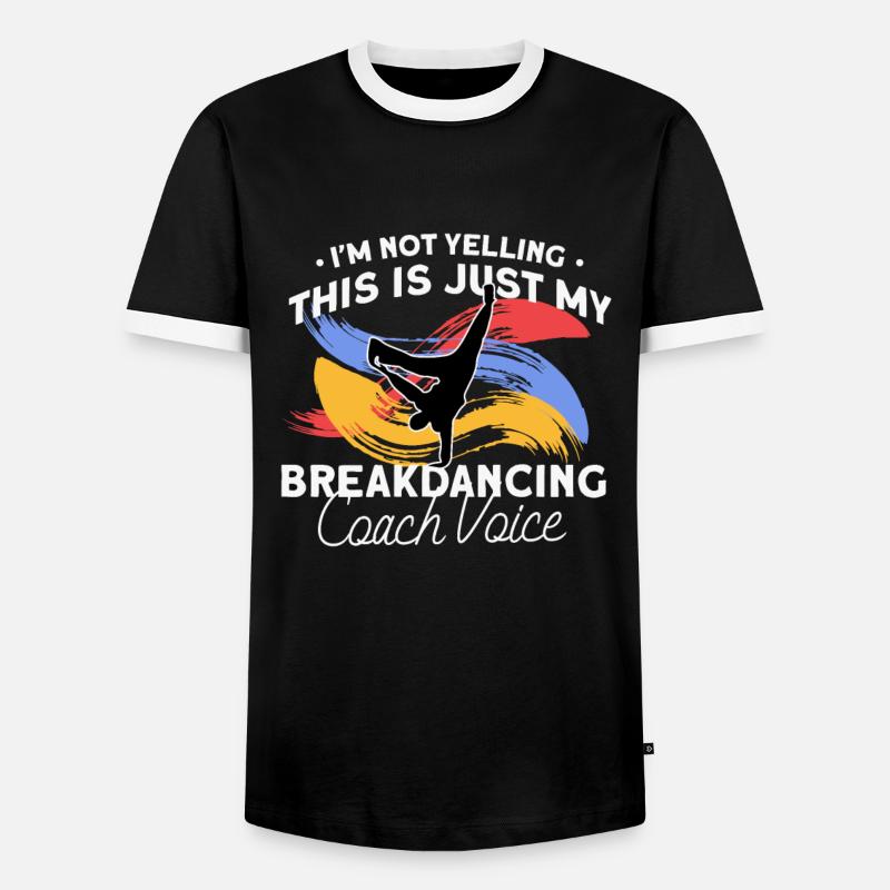 Breakdancing - Männer Kontrast-T-Shirt - Schwarz/Weiß