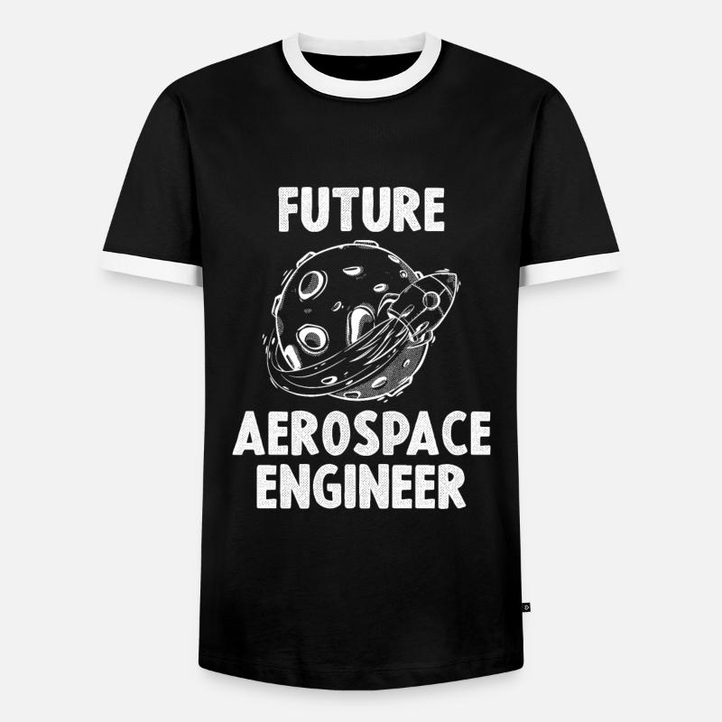 Future Aerospace Engineer - Men's Ringer Shirt - black/white