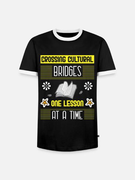 ESL-Lehrer ESL Unterricht - Männer Kontrast-T-Shirt - Schwarz/Weiß