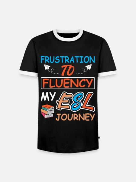 ESL-Lehrer ESL Unterricht - Männer Kontrast-T-Shirt - Schwarz/Weiß