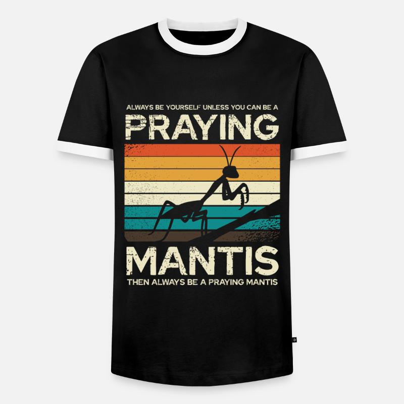 Sei Immer Eine Gottesanbeterin - Männer Kontrast-T-Shirt - Schwarz/Weiß
