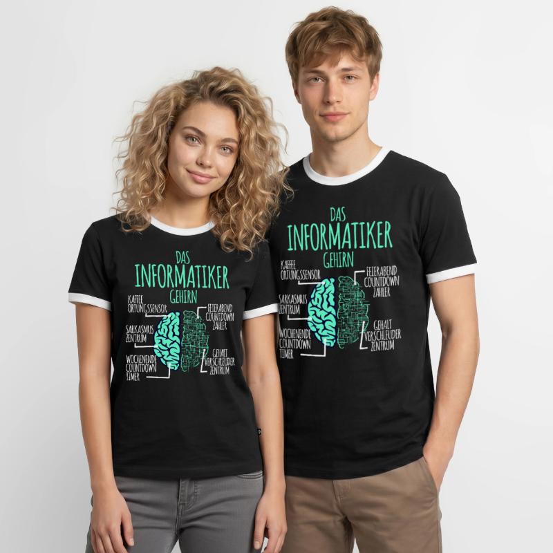 Informatiker Informatik Programmierer Nerd Geek Männer Kontrast-T-Shirt
