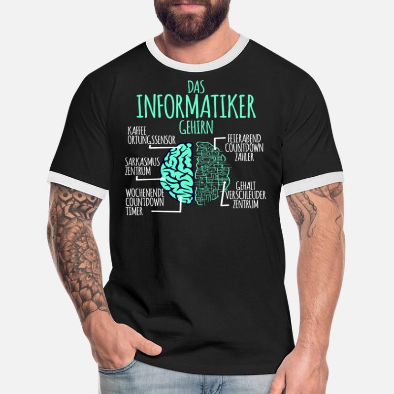 Informatiker Informatik Programmierer Nerd Geek Männer Kontrast-T-Shirt
