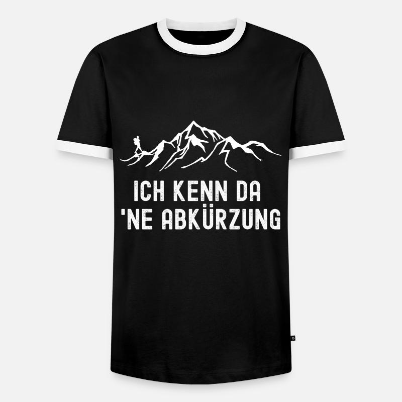 I know a shortcut - Men's Ringer Shirt - black/white