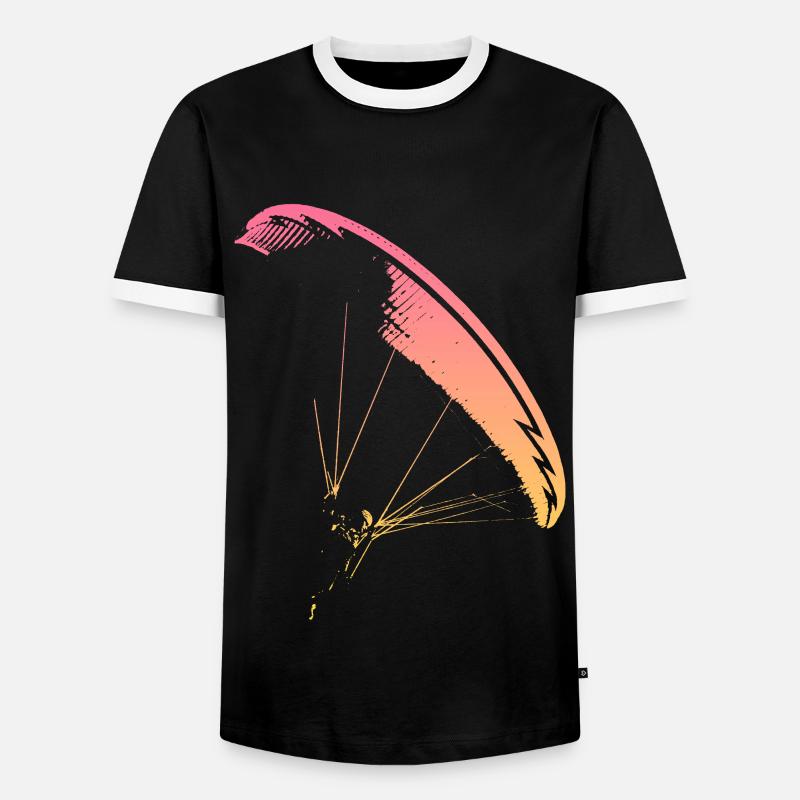 Paraglider Nova CP - Men's Ringer Shirt - black/white