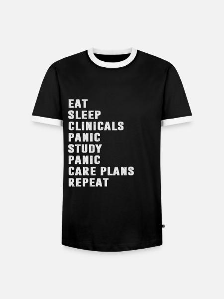 Étudiant en médecine - T-shirt contrasté Homme - noir/blanc