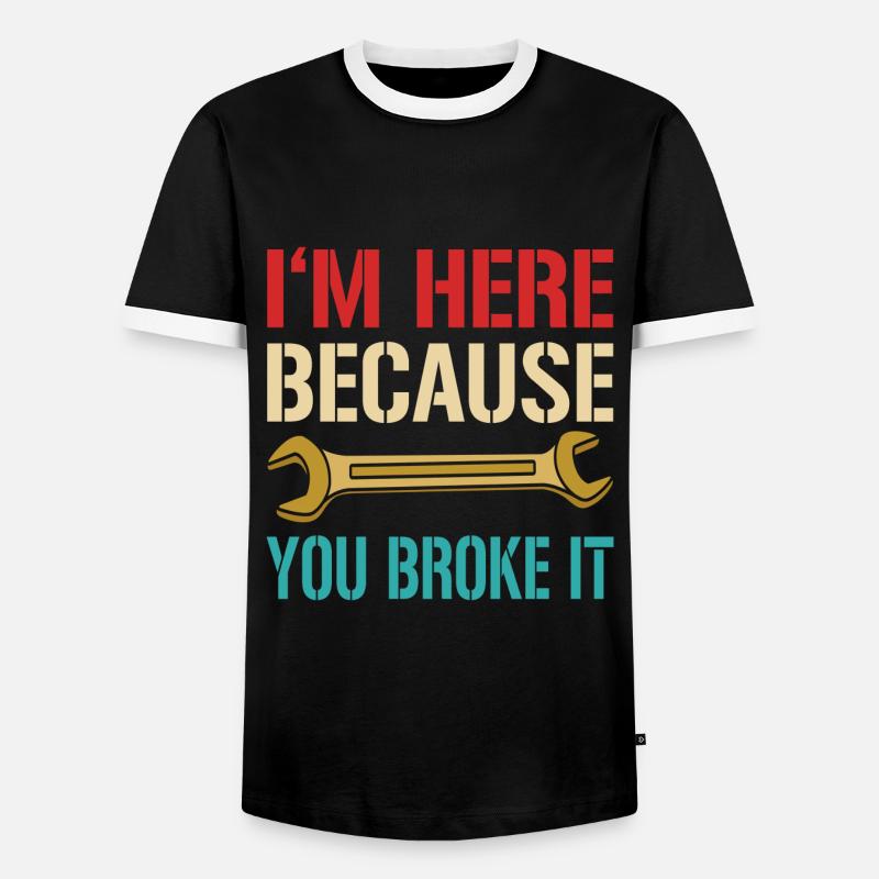 Mechanic Mechatronic Mechanic Technician - Men's Ringer Shirt - black/white