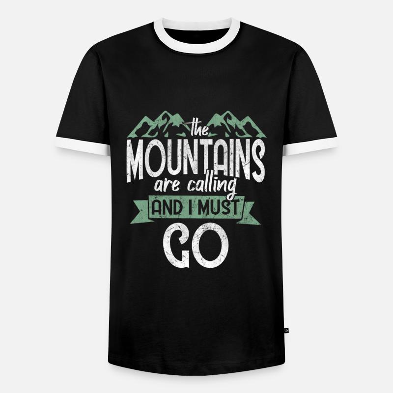 Camper Camping - Men's Ringer Shirt - black/white