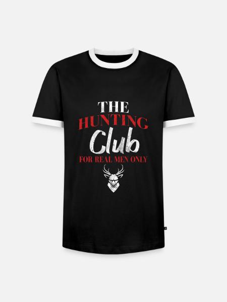Chasseurs chasse chasse - T-shirt contrasté Homme - noir/blanc