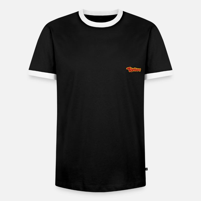 Benjamin Blümchen Törööö Als Stick-Design - Männer Kontrast-T-Shirt - Schwarz/Weiß