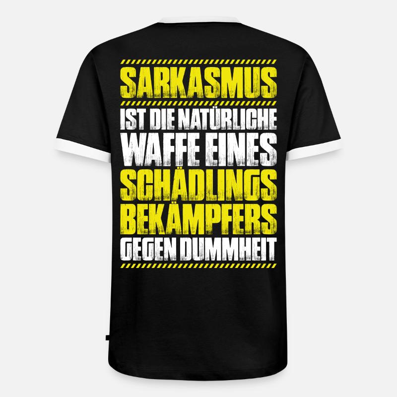 Schädlingsbekämpfer Kammerjäger Exterminator - Männer Kontrast-T-Shirt - Schwarz/Weiß