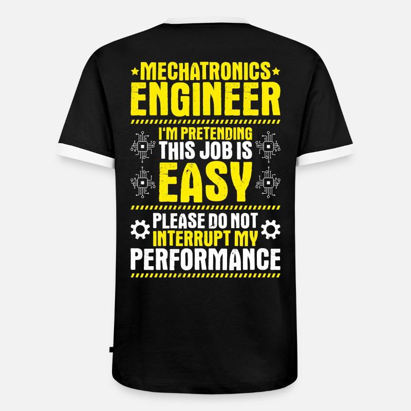 Mechatroniker Mechatronik Mechatronics Engineer - Männer Kontrast-T-Shirt - Schwarz/Weiß