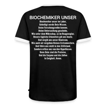 Biochemiker Biochimie Biochimie Biochimiste - T-shirt contrasté Homme - noir/blanc - Dos - AI Model Male 178 light (178cm)