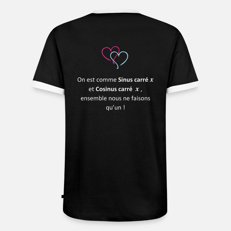 Romantic Maths - T-shirt contrasté Homme - noir/blanc