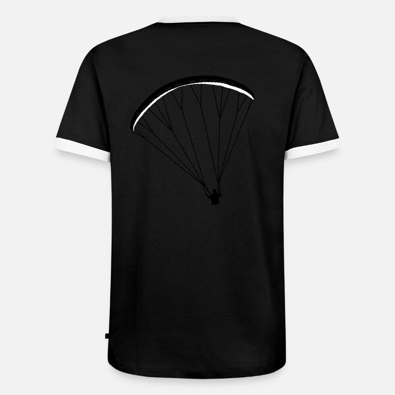 Paragliding - Men's Ringer Shirt - black/white