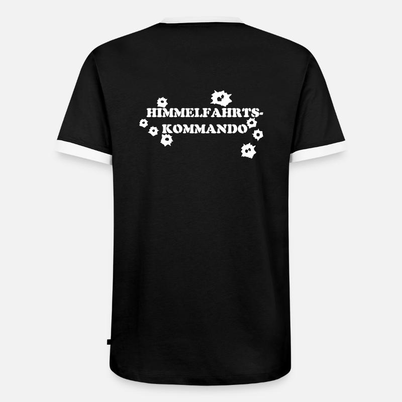 HIMMELFAHRTSKOMMANDO - Männer Kontrast-T-Shirt - Schwarz/Weiß