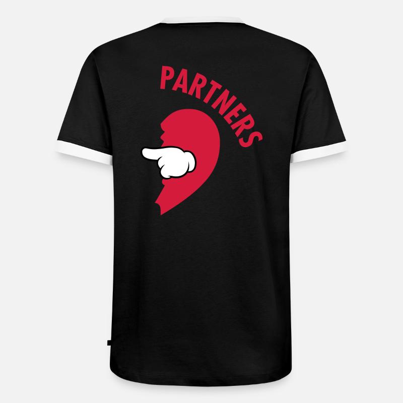 Running Partner (Part 2) - Men's Ringer Shirt - black/white