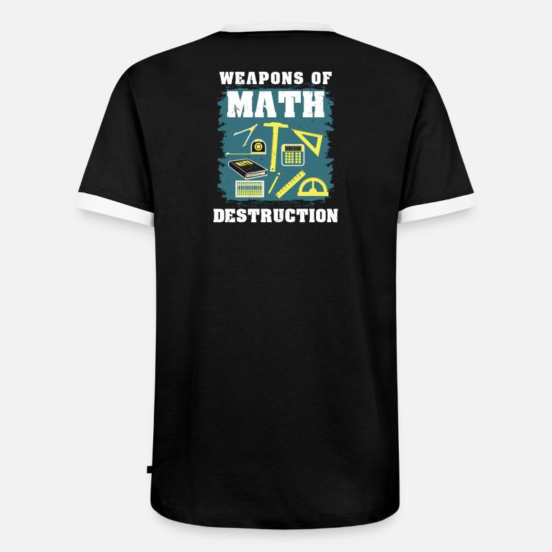 Math math gift - Men's Ringer Shirt - black/white