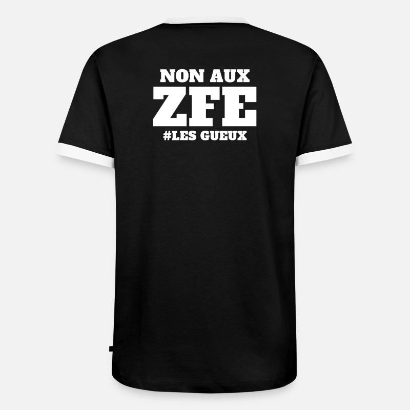 Auto, Oldtimer, Freizügigkeit - Männer Kontrast-T-Shirt - Schwarz/Weiß