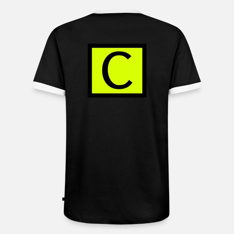 Flugleiter - Männer Kontrast-T-Shirt - Schwarz/Weiß