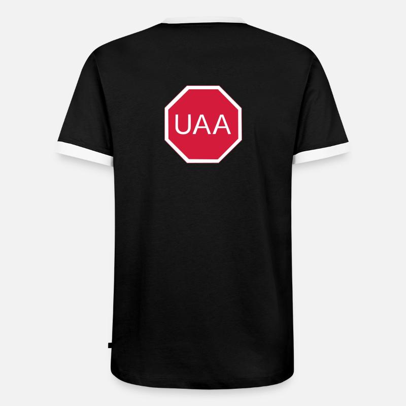 Codon stop - T-shirt contrasté Homme - noir/blanc