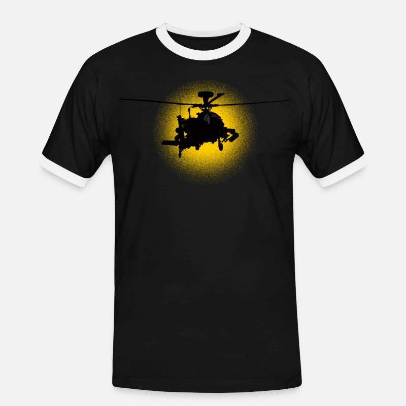 Apache - Men's Ringer Shirt - black/white