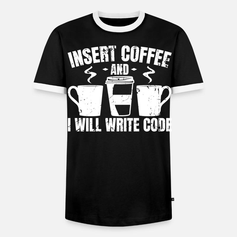 Programmierer Lustige Witze - Männer Kontrast-T-Shirt - Schwarz/Weiß