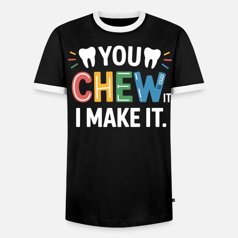 Dentalkeramik Techniker Kunst - Männer Kontrast-T-Shirt - Schwarz/Weiß