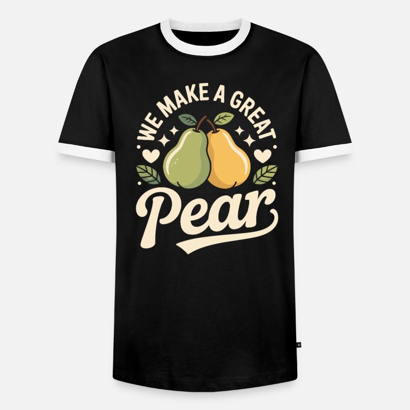 We Make A Great Pear - Men's Ringer Shirt - black/white