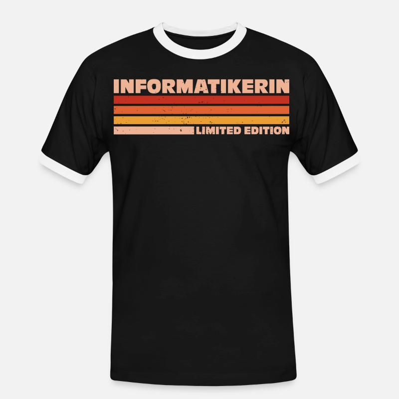 Computer Scientist Computer Scientist Programmer - Men's Ringer Shirt - black/white