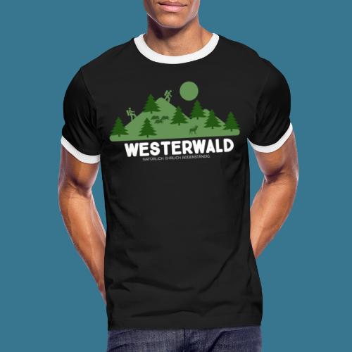 Das Paradies heißt Westerwald. - Männer Kontrast-T-Shirt