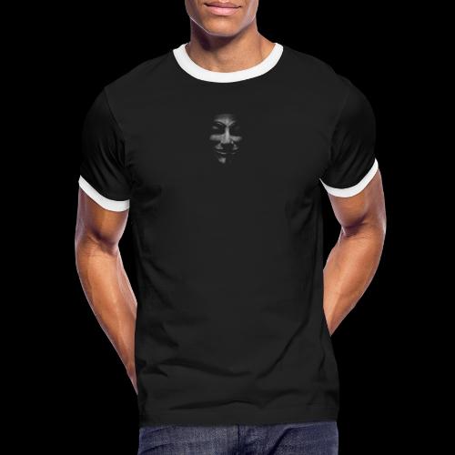 anonymous Gesicht - Männer Kontrast-T-Shirt