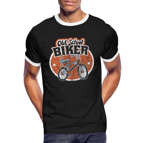 Old School Biker - Bonanzarad - Männer Kontrast-T-Shirt