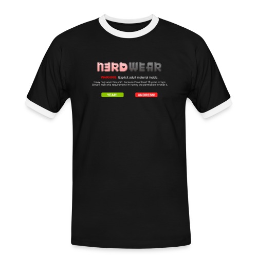 N3RD WEAR - Explicit - Männer Kontrast-T-Shirt