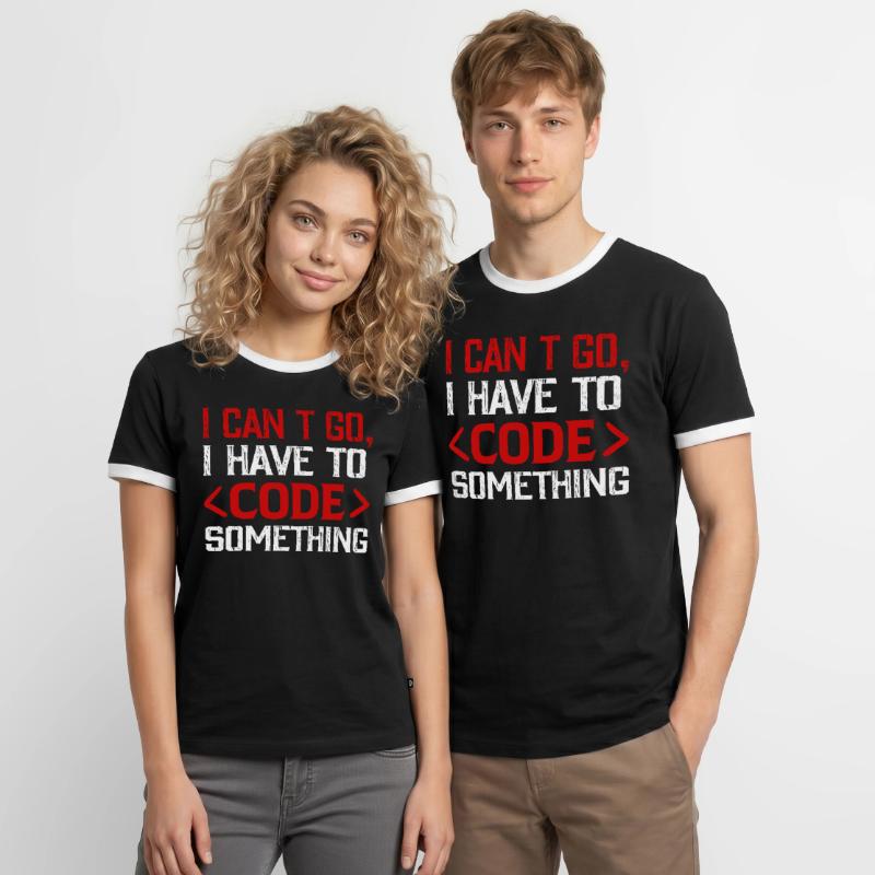 Programmer , Nerd , Computer Code Men's Ringer Shirt