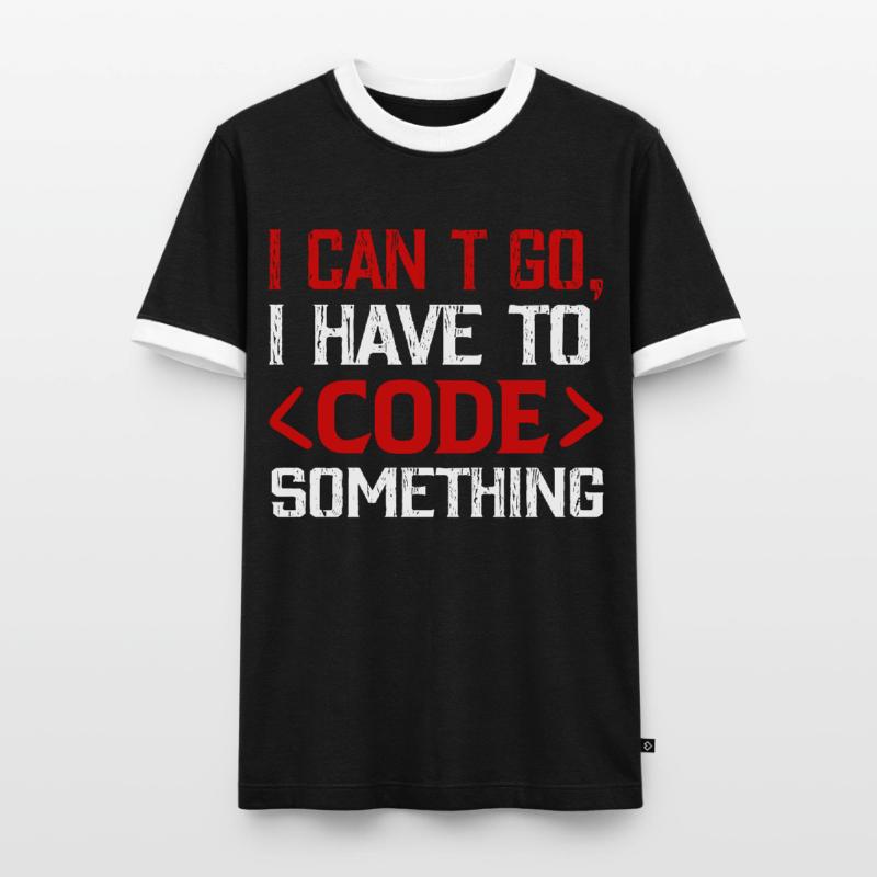 Programmer , Nerd , Computer Code Men's Ringer Shirt