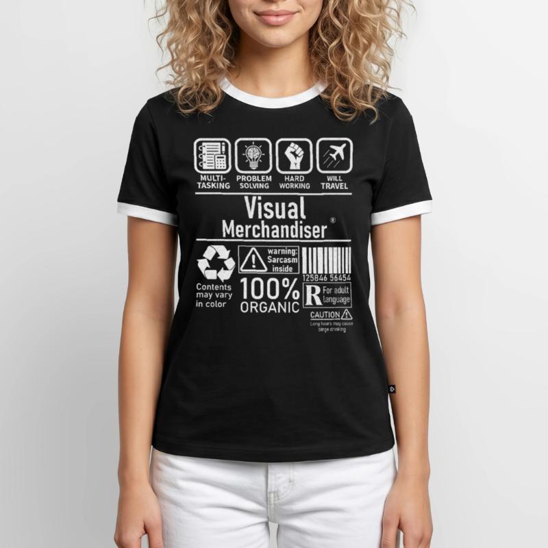 Visual Merchandiser multi tasking problem solving Männer Kontrast-T-Shirt