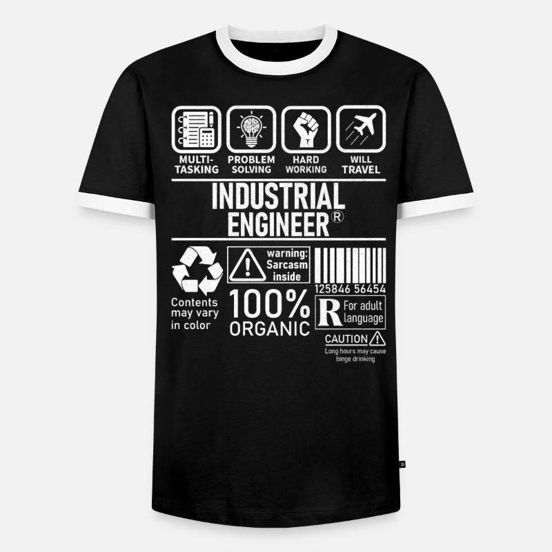 Industrial Engineer multi tasking problem solving - Männer Kontrast-T-Shirt - Schwarz/Weiß