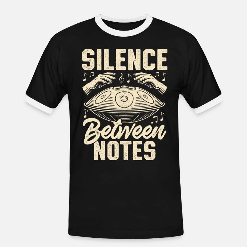 Silence Between Notes - Men's Ringer Shirt - black/white