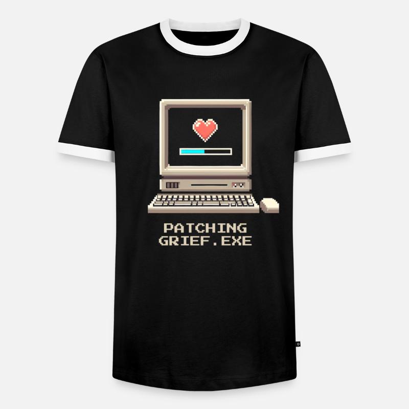 Patch Grief | Undertaker Irony - Men's Ringer Shirt - black/white