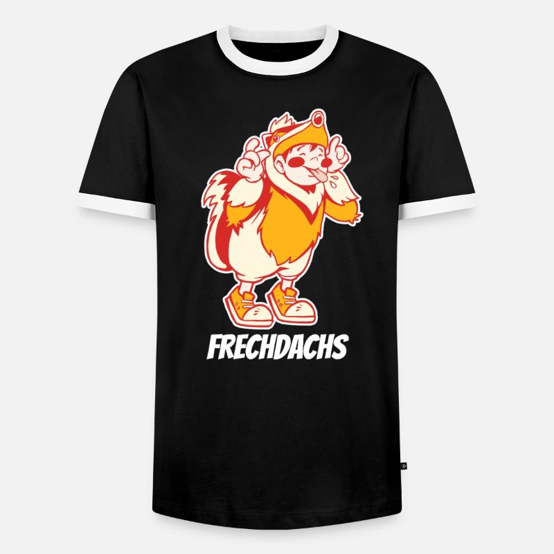 Frechdachs – Der freche Spitzbube - Männer Kontrast-T-Shirt - Schwarz/Weiß