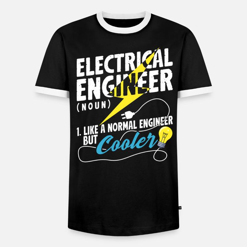 Electrical Engineer Definition Cool Funny - Men's Ringer Shirt - black/white