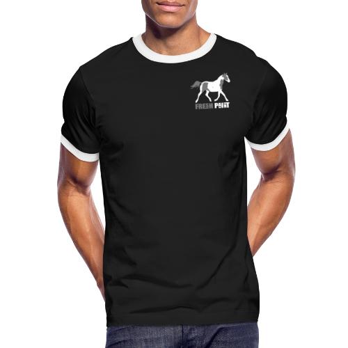 Fresh PAINT Pferd - Männer Kontrast-T-Shirt