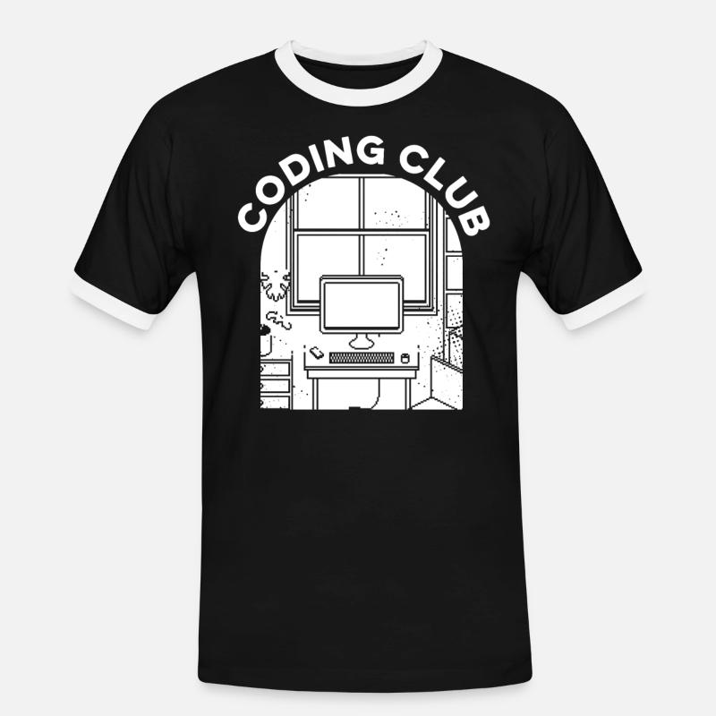 Developer Coder Programmers Association - Men's Ringer Shirt - black/white