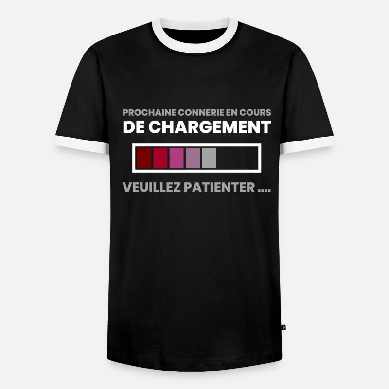 Next loading in you... - Men's Ringer Shirt - black/white
