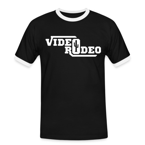 VIDEO RODEO Logo - Männer Kontrast-T-Shirt