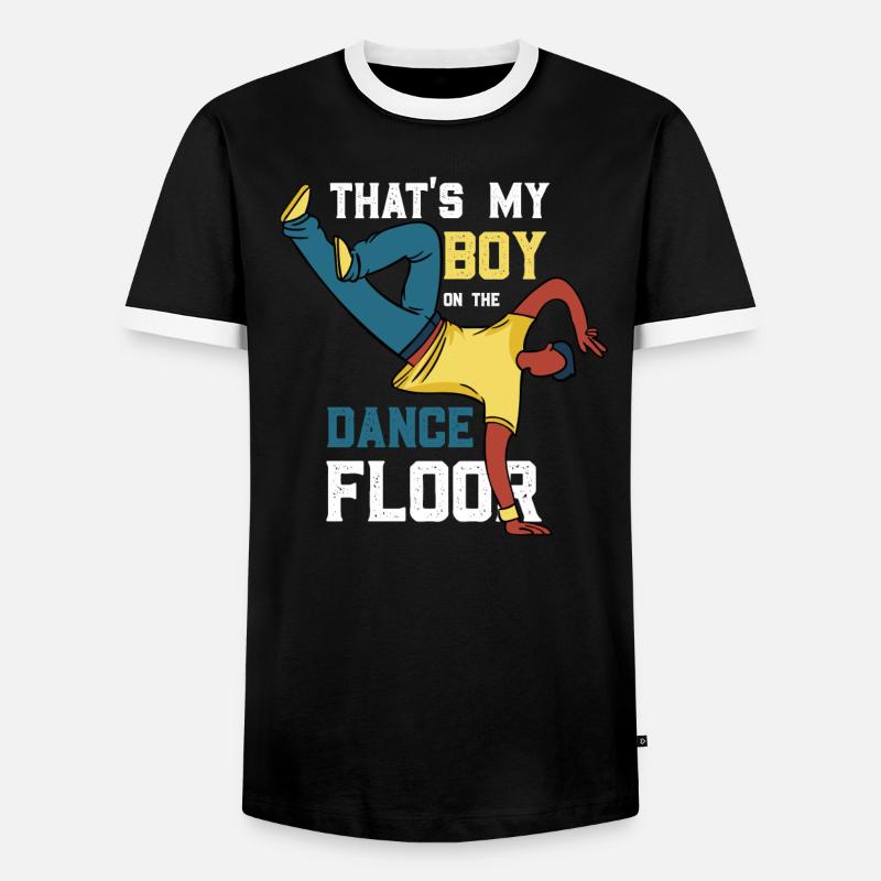 Breakdance Breakdancer - Men's Ringer Shirt - black/white