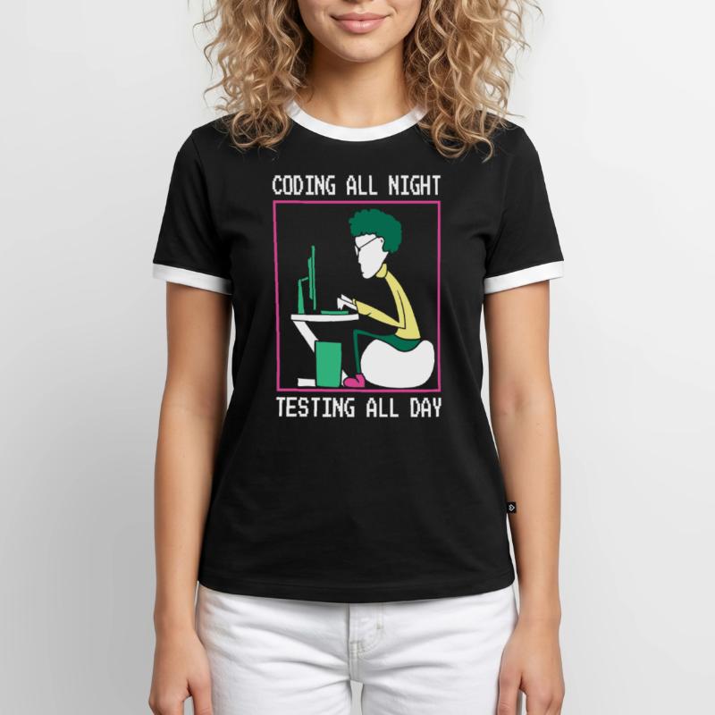 Programmers Coding Computer Scientists Computers Men's Ringer Shirt